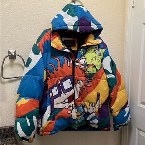 Members Only Multicolor Cartoon Puffer Jacket